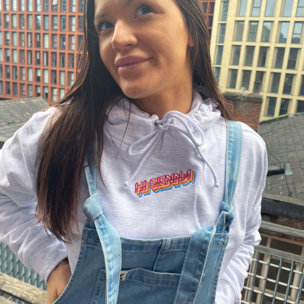hisiennaband's tweet photo. WE HAVE NEW MERCH!!! Our unisex Embroidered HI SIENNA hoodies will be available exclusively at our gig this Saturday at @DeafInstitute !!! So be there or be square/coolhoodie-less…. https://t.co/pTcHJAmqFv