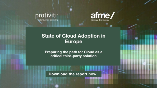 AussieBelton's tweet photo. State of Cloud Adoption in Europe – AFME and Protiviti Paper https://t.co/MAehM0EZjr https://t.co/qBnYZXAS2H