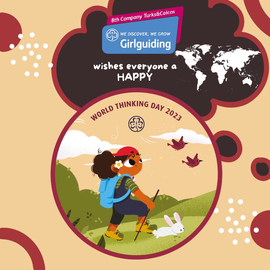 8TCIGirlguides's tweet photo. We would like to take this time to wish all our Guiding and Scouting family a Happy World Thinking Day! #WorldThinkingDay #HappyThinkingDay #WTD #WTD2023 https://t.co/qB2Pu8is9U
