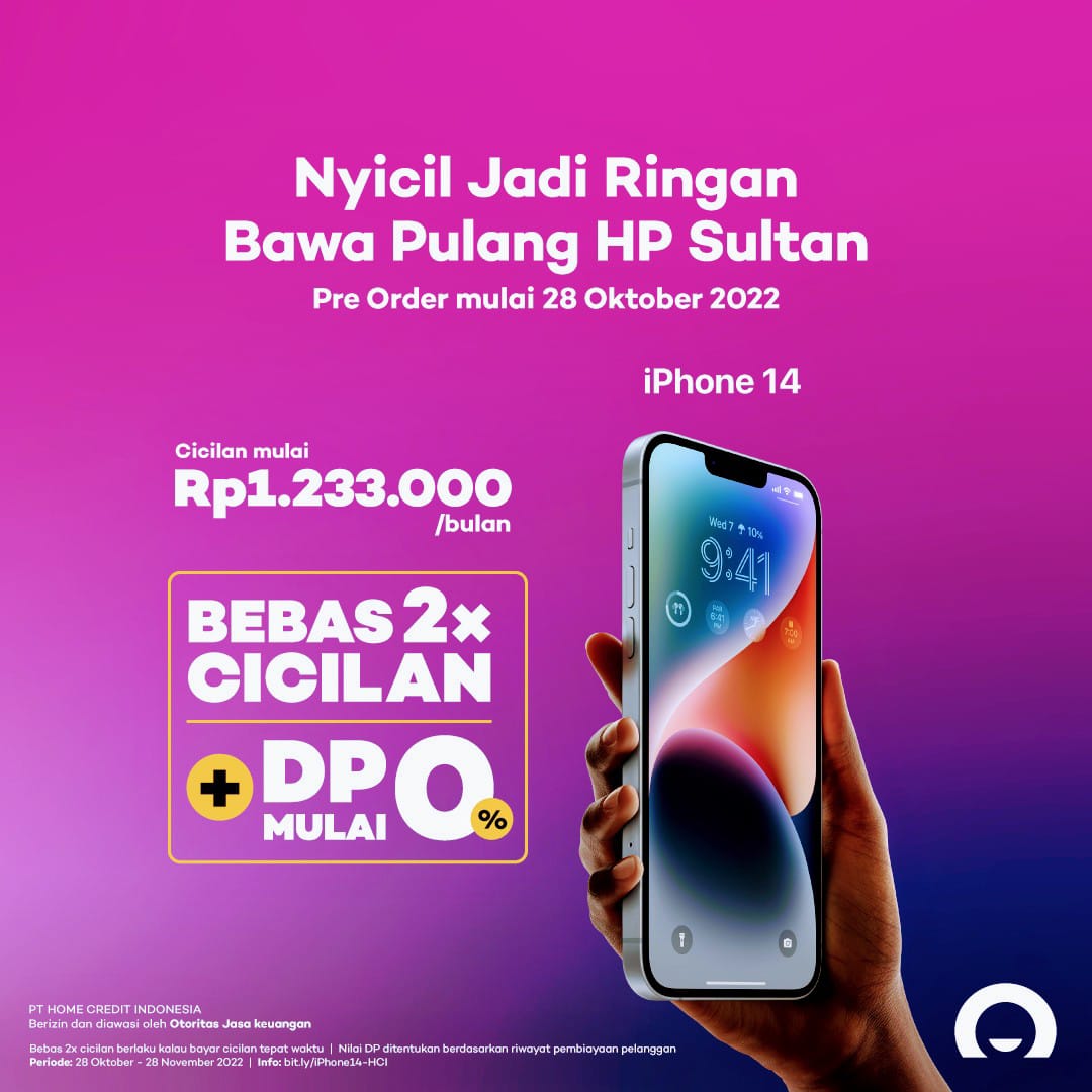 Dapatkan barang yang kamu butuhkan hanya dengan E-KTP

Jangan lewatkan promo Home Credit Indonesia
-Dp mulai 0%
-Gratis 1x cicilan 
-Gratis admin
-Limit sampai 30 Jt

Bisa hubungi saya langsung di nomor WhatsApp: +62 895-4177-59834