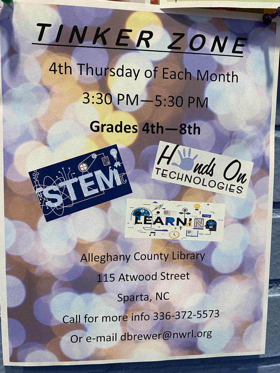 Library_Sparta's tweet image. Tinker Zone Thursday at 3:30