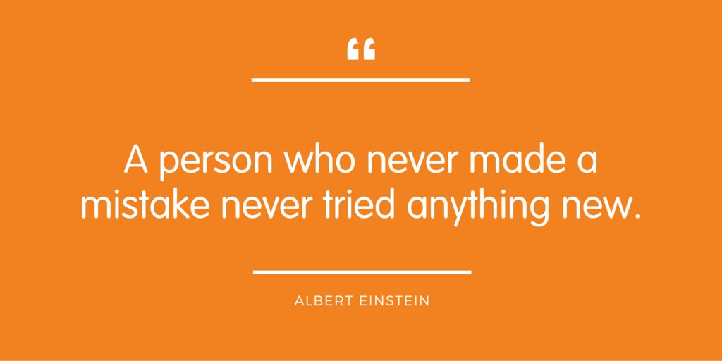 Mistakes are just part of learning - don't be afraid to make them #wisewords #entrepreneur