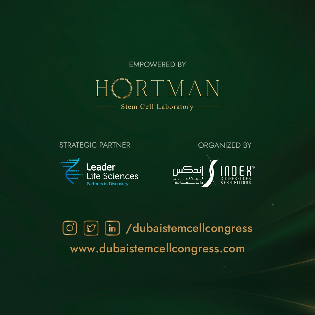 DubaiStemCell's tweet photo. We are happy to announce that Dr. Mohammad Mezaal Atheab, Clinical Scientist-Molecular Genetics &amp; President of Iraqi Society for Molecular Biology and Genetics, Iraq, will be joining us at DSCC 2023 to speak on: "The Next Generation for Liposomal- Exosome (Smart Exosome)". https://t.co/ZD7PSSGXZe