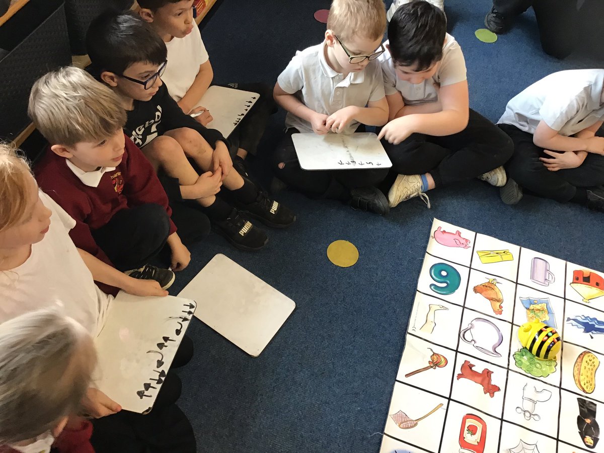 CharterYr2's tweet photo. We have been planning an algorithm to move our BeeBot from one square of the mat to another. We then tested it out. #CharterComputing https://t.co/qBWc5dOX3Y