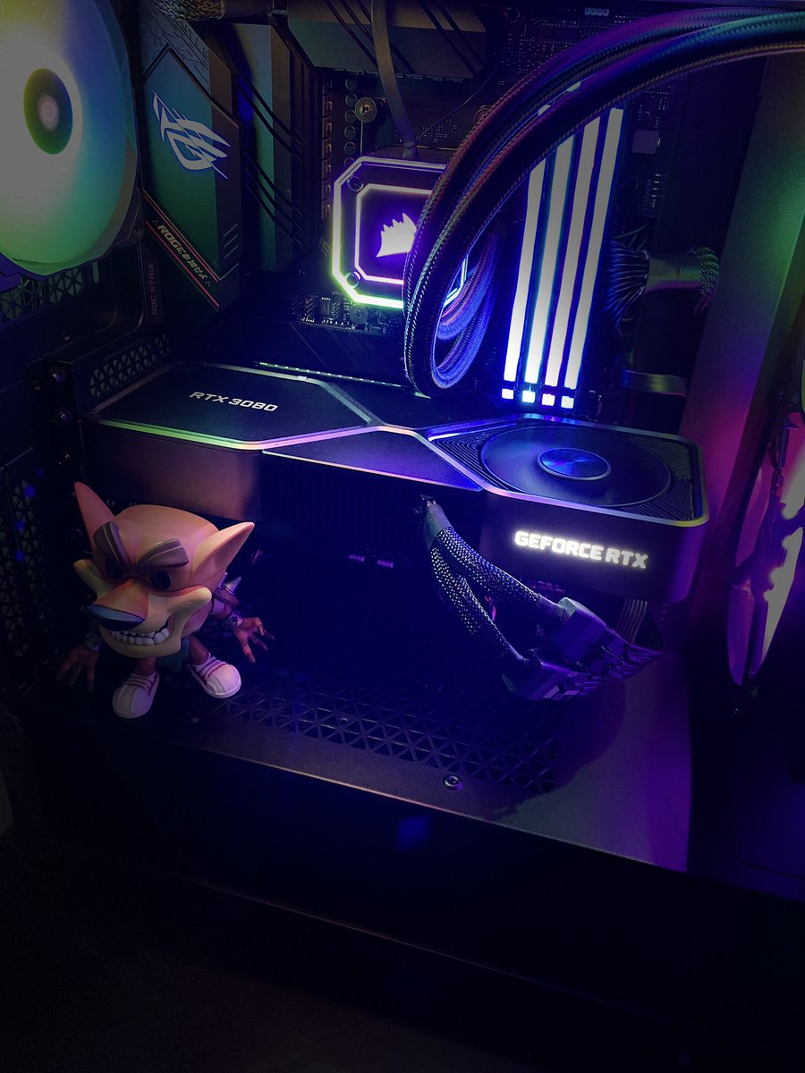 GoDJGamin's tweet image. My Boii done stood on every GPU I’ve had , but see dis one here you can’t stand on dat my boii 🤣 gone block that fine print 😩💀 #PCenthusiast #3080FE #5900x #1440p aye I built my shit myself I can never get enough 🤷🏽‍♂️🤞🏾💯