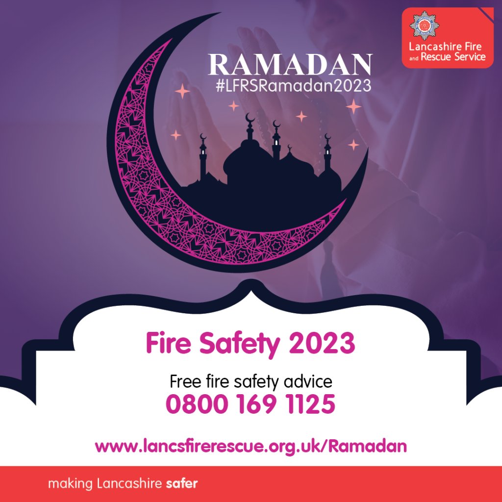 Big thank you to our partners who helped us launch our #LFRSRamadan2023 Campaign 
<a href="/Blackburn_Fire/">Blackburn Fire</a> for Eastern area <a href="/LancashireFRS/">Lancashire Fire & Rescue Service</a>. Attended by <a href="/BwDMayor/">The Mayor of BwD</a> <a href="/LancsMosque/">LCM</a> <a href="/1VoiceBlackburn/">One Voice Blackburn</a> <a href="/LFRScadets/">Lancashire Fire & Rescue Service Fire Cadets</a> <a href="/MunsifDad/">Munsif Dad</a>. Community safety delivery planned on #LooseClothingFire #CookingSafely