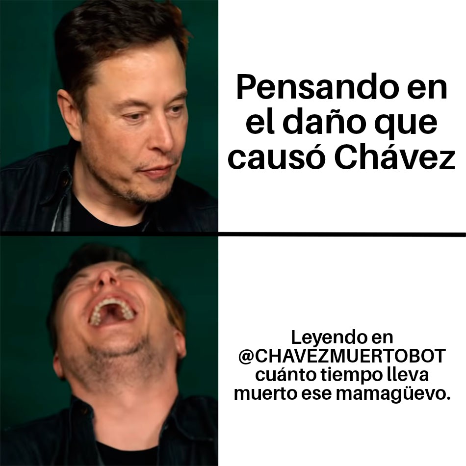 CHAVEZMUERTOBOT's tweet photo. @danitoscc ¡Hola @danitoscc! Desde que Chávez peló bola han pasado 9 años, 7 meses, 16 días, 19 horas, 59 minutos y 31 segundos. https://t.co/EyMh3j33qU