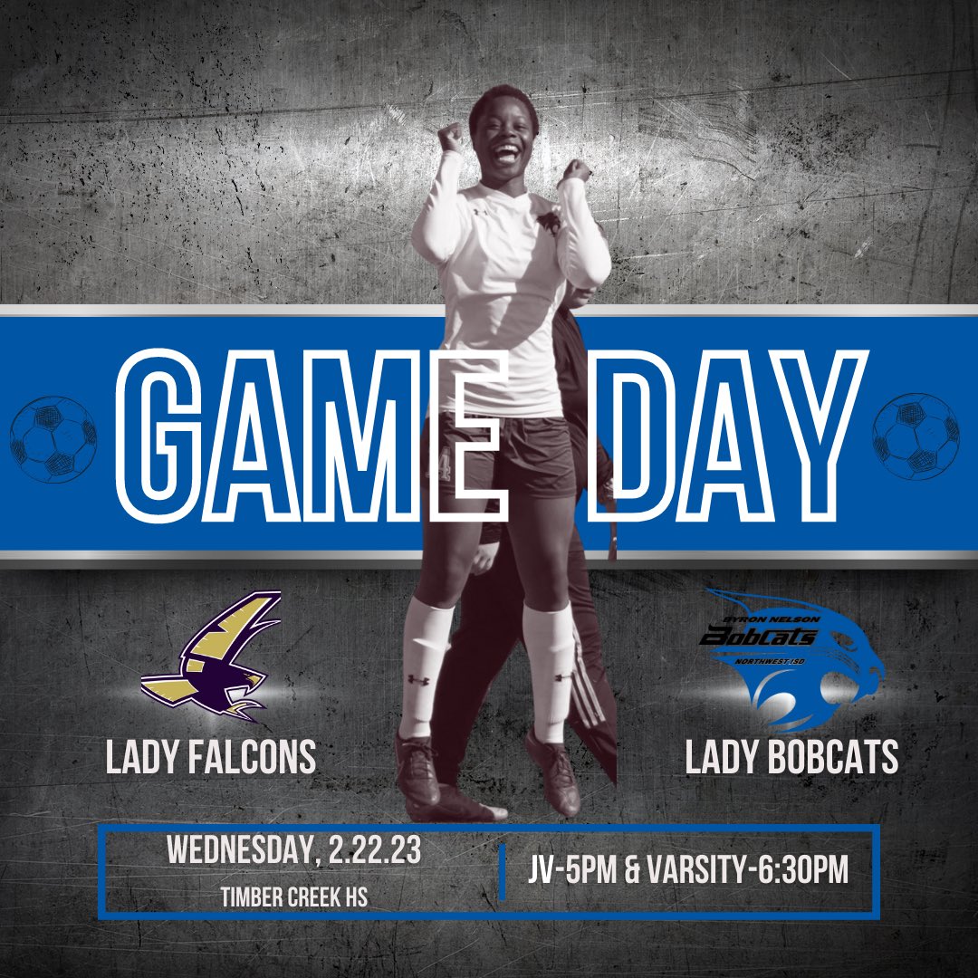 Yes, it’s Game Day‼️ Your Lady Bobcats are taking on <a href="/TCHS_WSOCCER/">TCWS</a> at Timber Creek. #usvsthem 

🗓️2/22/23
⏰JV- 5pm | VARSITY- 6:30pm
📍Timber Creek HS
🎟️📱 brushfire.com/kellerisd/