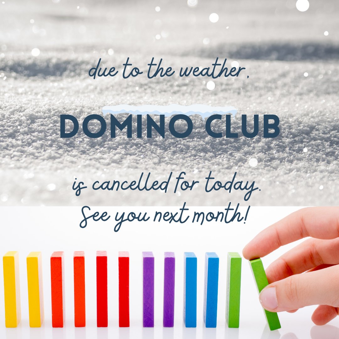 SheldonLibrary's tweet image. No Domino Club today! Stay warm, and see you for domino toppling next month!

#SheldonIowa #DominoToppling #STEMfun