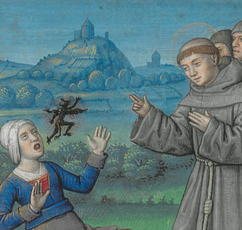 WeirdMedieval's tweet photo. an exorcism, france, ca. 1480 https://t.co/bDmd5jMLxG