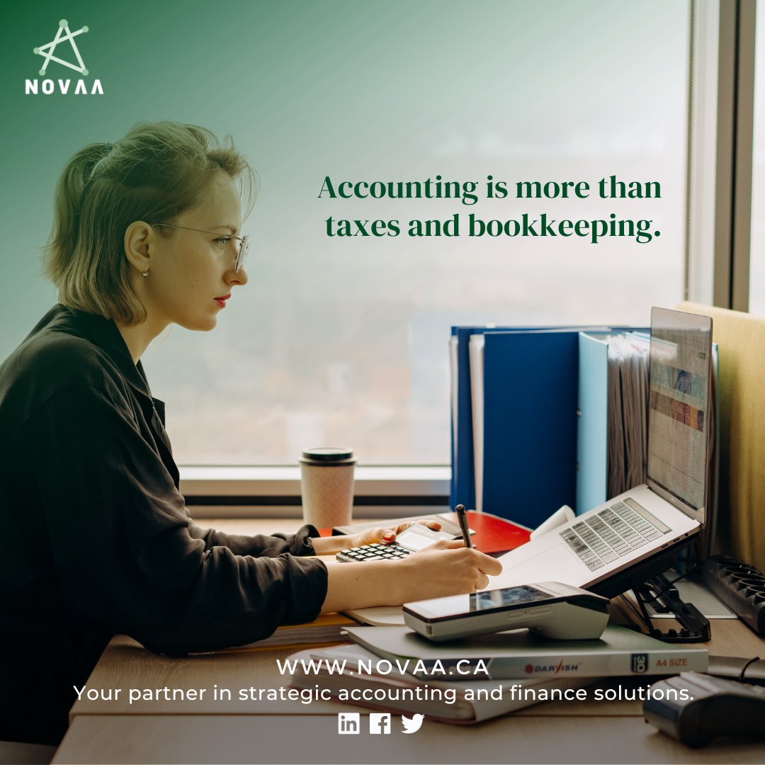 NovaaCanada's tweet photo. Did you know that #accounting is more than doing taxes and bookkeeping? 

We can help you grow your company. Book an appointment now. https://t.co/VxlbZFfLfl

#NOVAAccounting #NOVAACanada #NOVAAteam #accounting #accountingservices #business #bookkeeping https://t.co/wv67BJ101K
