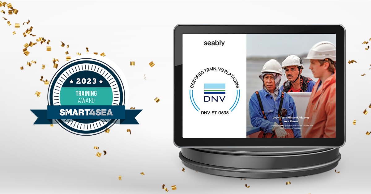 SeablyTraining's tweet photo. We have WON the SMART4SEA Training Award🏆 for our role in pioneering and partnering with DNV to be the first to hold the DNV SeaSkill standard ST-0595. 🎉
#SMART4SEA #AwardWinning
@safety4sea https://t.co/JCApL75F3y