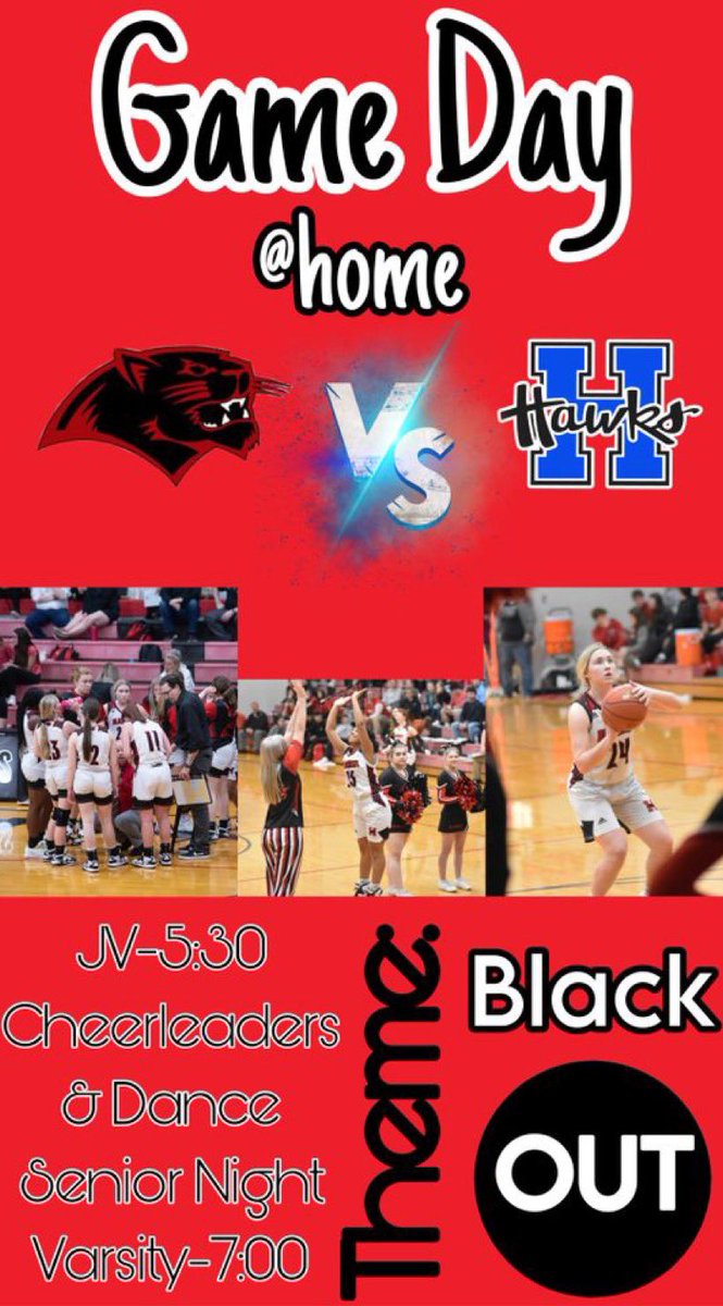 Come out and support!! ❤️🐾 Last Home Game and Regular Season Game.