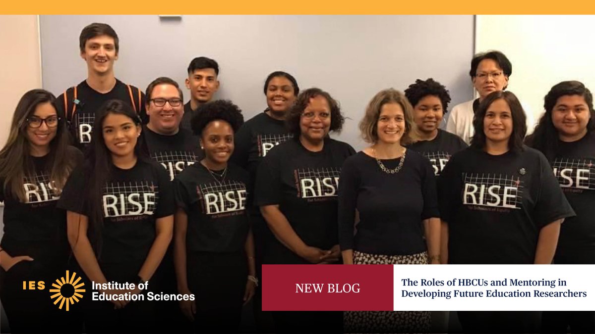 IESResearch's tweet photo. This #BlackHistoryMonth, Dr. Wynetta Lee, principal investigator for the IES-funded RISE pathways training program at @NCCU, discusses the roles of #HBCUs and mentoring in the development of the next generation of education researchers. #IESat20 https://t.co/IoDPScrqHC https://t.co/hqvmWjLqfg