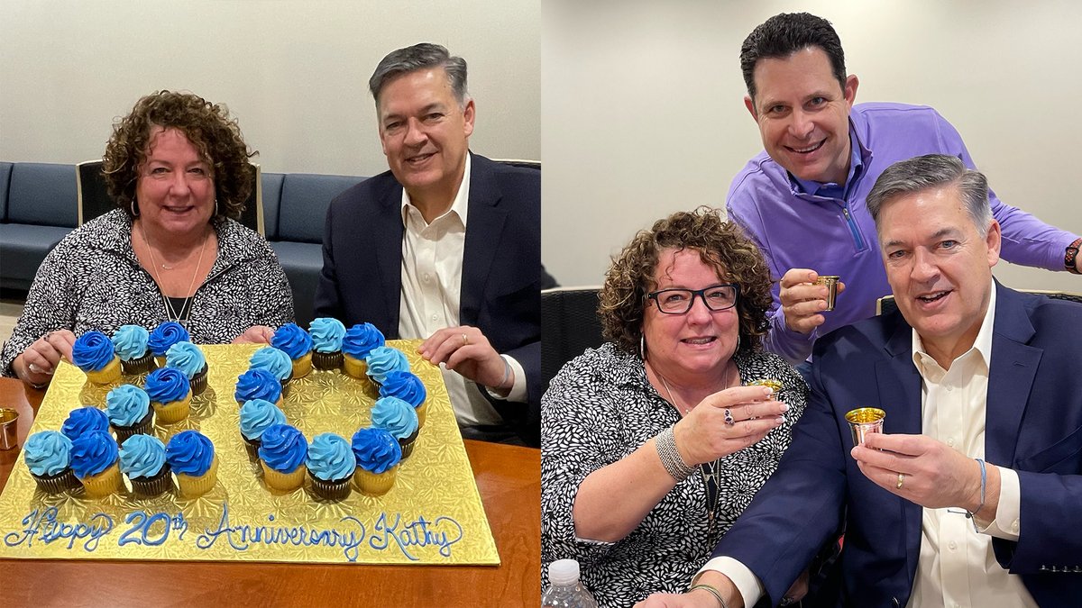 RPsurety's tweet photo. Last week we celebrated Kathy Masterson's 20th anniversary at R&amp;P - here’s to 20 more! https://t.co/9QQmo4Yp4m
