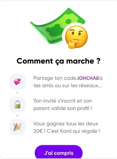 winwarzone's tweet photo. GAGNER 20 Euros en 5 MINUTES https://t.co/AuiGWJXfHa
Inscrivez vous en tant qu'ado avec le code JOHCHA8 ensuite votre parent valide son inscription et vous gagnez 20 Euros magic https://t.co/yj7zE9qbcB