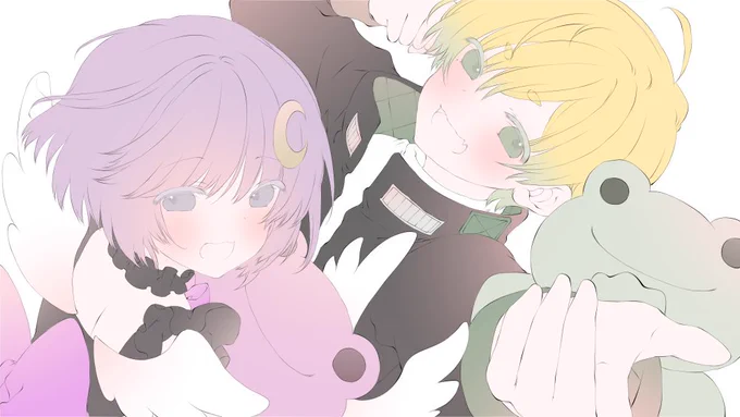うちゃ&ふぃにちゃん塗り前(*˘︶˘*).。.:* 