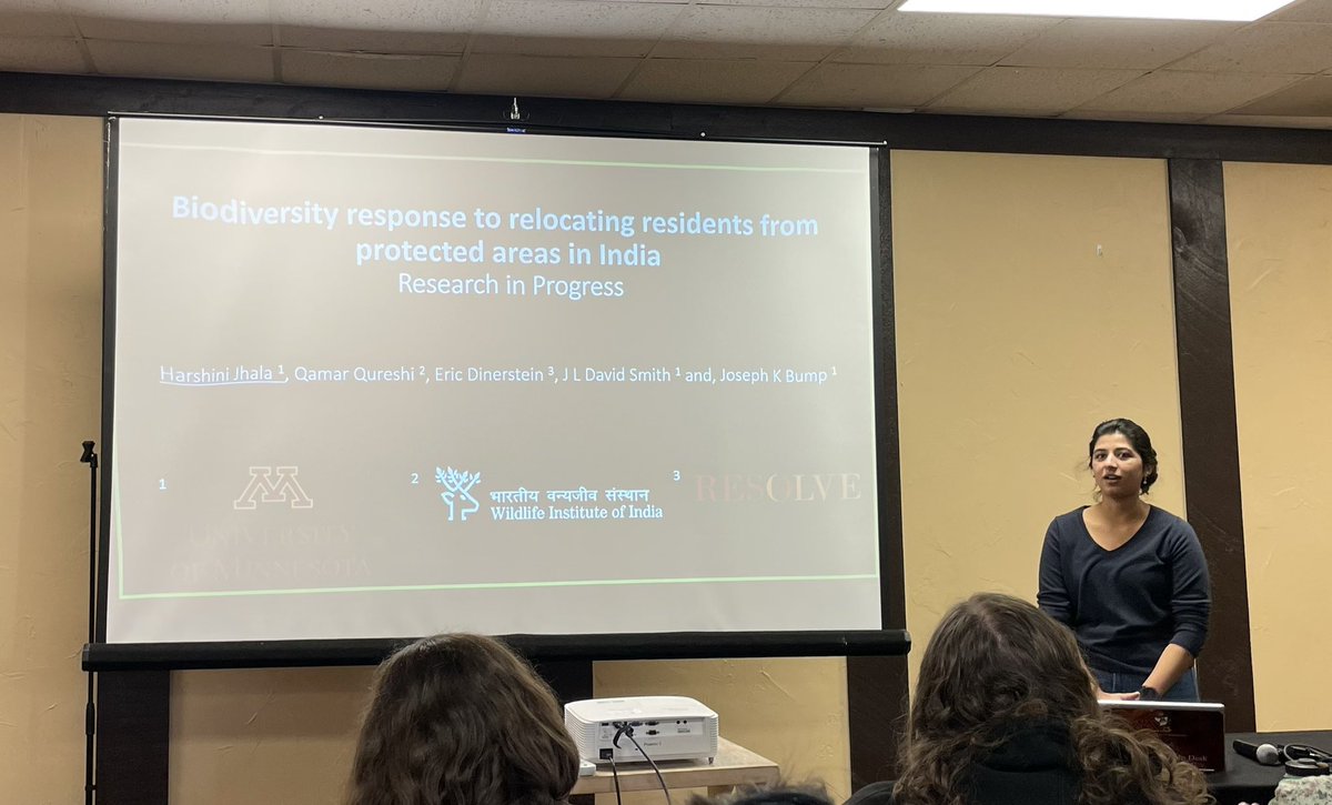 Dani Freund (@danirosefreund) on Twitter photo <a href="/HarshiniJhala/">Harshini Jhala (she/her)</a> crushed it presenting her Phd research at TWS MN! <a href="/wildlifesociety/">The Wildlife Society</a> <a href="/UMNFWCB/">U of MN FWCB</a> 👏👏 <a href="/HarshiniJhala/">Harshini Jhala (she/her)</a> crushed it presenting her Phd research at TWS MN! <a href="/wildlifesociety/">The Wildlife Society</a> <a href="/UMNFWCB/">U of MN FWCB</a> 👏👏