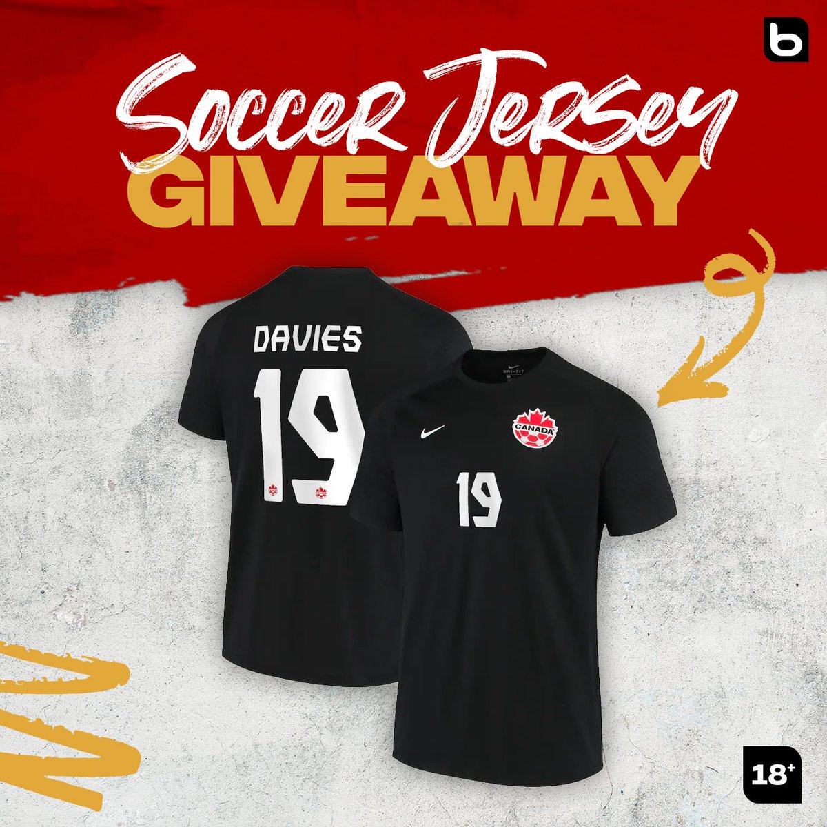 &#128680;⚽️ BODOG TEAM &#127464;&#127462; SOCCER JERSEY GIVEAWAY! 

Who wants a FREE Team Canada jersey? &#128526;

To Enter:

• ❤️ and &#128257; this tweet

• Follow @BodogCA and @BodogCasino_ 

• Tell us who the greatest player in Canadian Soccer history is 

We’ll pick TWO lucky winners!

