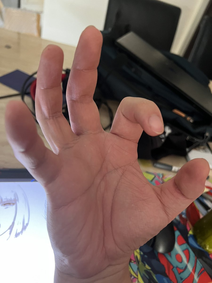 「And this is how I draw hand HAHAHAHAHA 」|恶堕机械球FallenSphereのイラスト