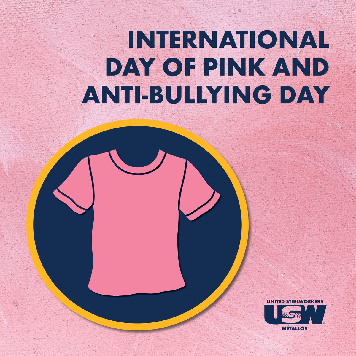 SteelworkersCA's tweet photo. Today is #PinkShirtDay2023 &amp; is a reminder to look out for each other and raise our voices against homophobic and transphobic bullying!
⁣
Together, we can ensure a welcoming environment for all 💗⁣

More resources at: https://t.co/oV0Lq2BB7I
⁣
#StopBullying #CanLab #USWUnity https://t.co/WhxLHUKjSX