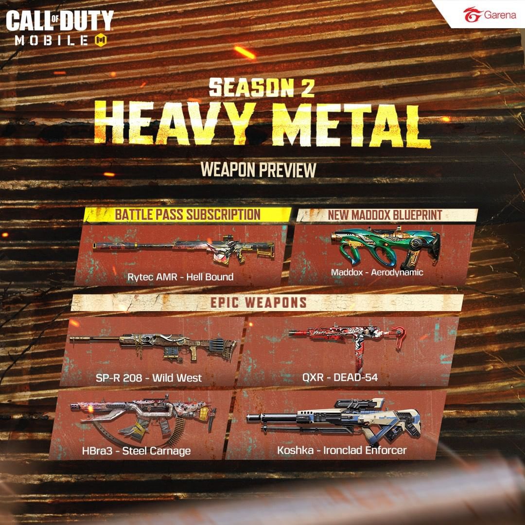 COD Mobile Season 2 Heavy Metal Update