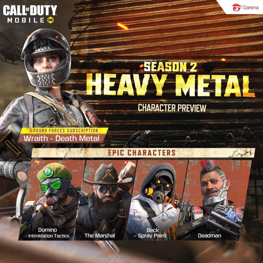 COD Mobile Season 2 Heavy Metal Update