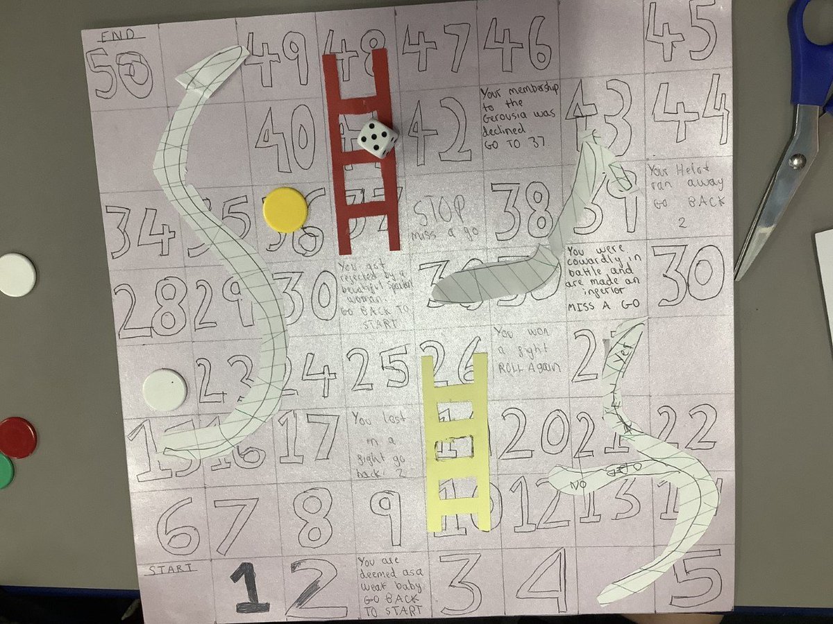 RGSHWClassics's tweet photo. Yr9 Classics made board games to show the trial and tribulations of a Spartan... https://t.co/YHVxqSvmt1