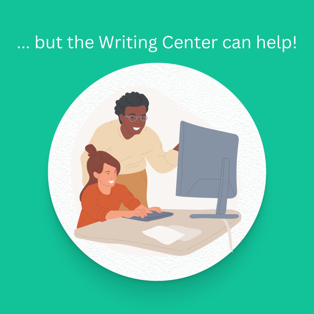 UMassWC's tweet photo. Dear UMass Writers,

Writing’s not that easy, but the Writing Center can help! Check out our hours and make an appointment at https://t.co/5dVdGoRUvt. 

-The Writing Center https://t.co/PCmtAMJt0d