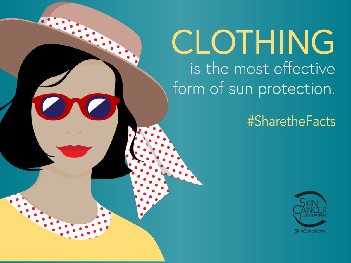 SkinCancerOrg's tweet image. Sun-protective clothing is the simplest way to stay safe; unlike sunscreen, you never need to reapply! Learn more: bit.ly/SunProtectiveC… #sunsafety #sunprotection