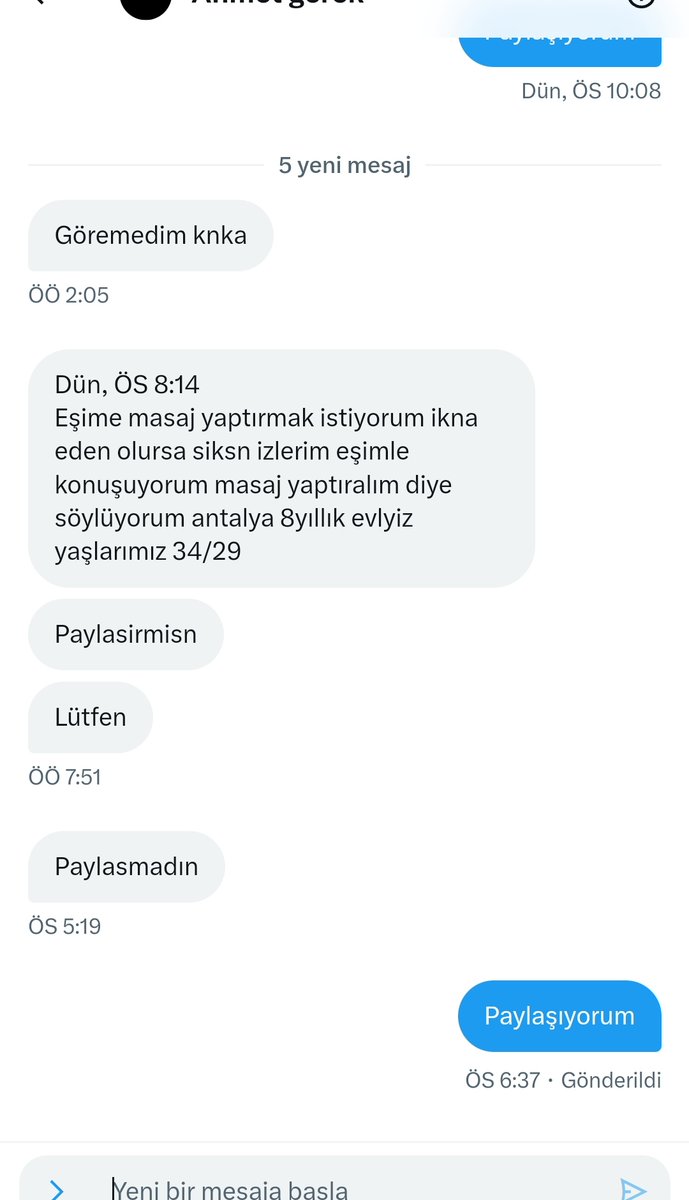 Antalyaitiraf07's tweet photo. Eşime masaj yaptırmak istiyorum diyor https://t.co/jma9LngwCY