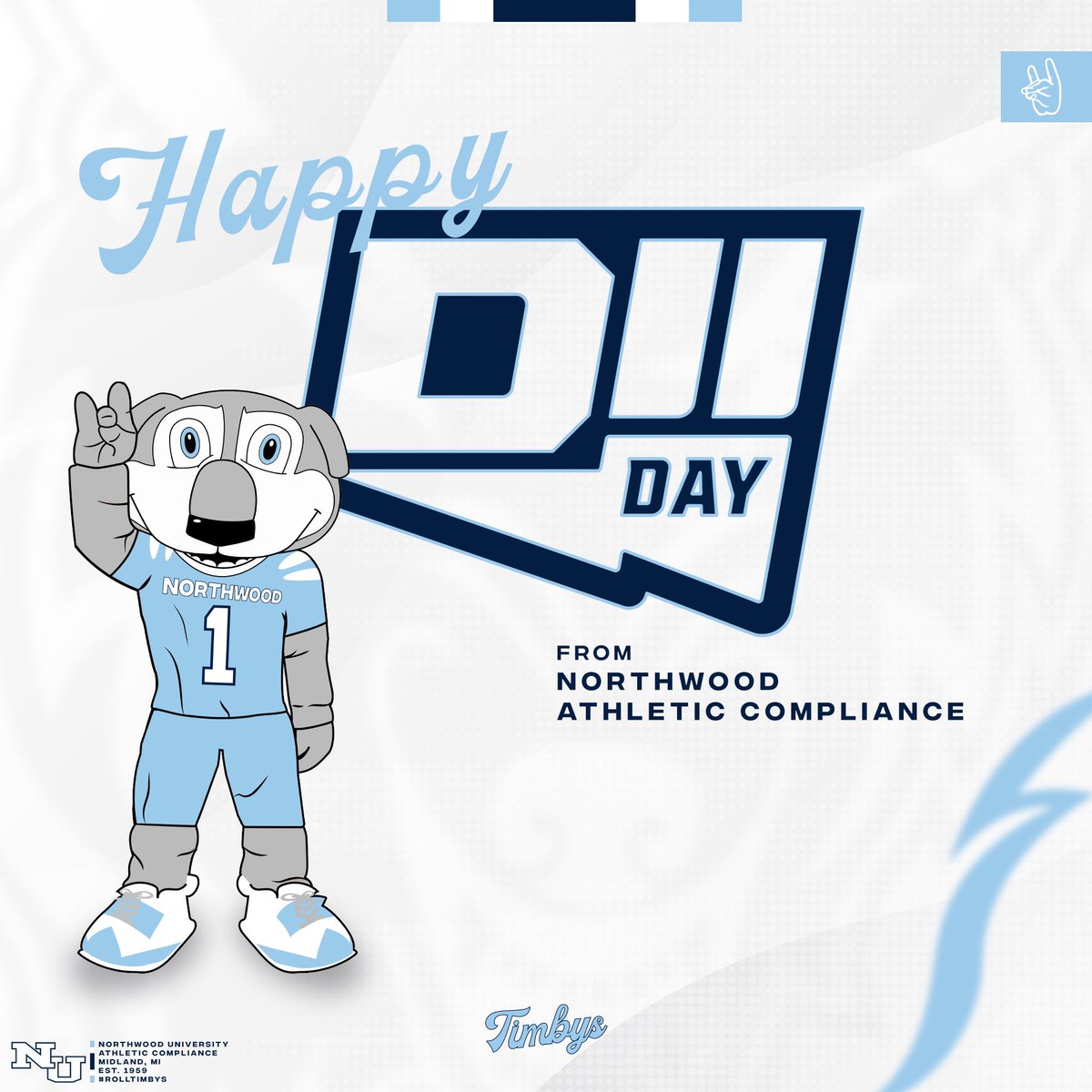 Happy DII Day!!!
From Northwood Athletic Compliance

#RollTimbys
