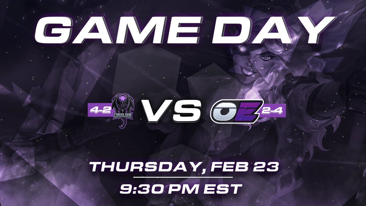 Convulsiongg's tweet photo. Join us on twitch tv/sclstreams at 9:30Est for our match against Optimal Esports Nova! Time to get our revenge 😈
#CONWin #RiseAgain https://t.co/302Ujlhbkm