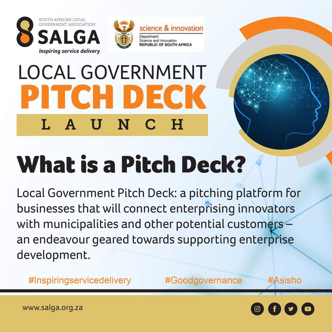 #InspiringServiceDelivery 
#AreBueng
#LocalGovernmemtTodayTomorrow

Today I attended the Launch of the SALGA Local Government Pitch Deck.