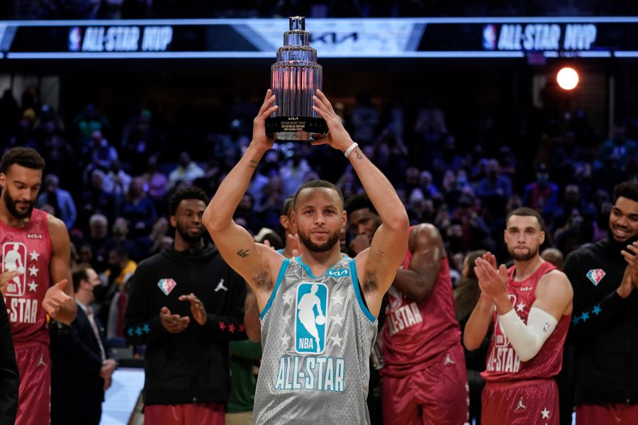 DrGuru_'s tweet photo. This year’s All-Star game, which did not feature Steph Curry due to injury, was the least watched edition EVER, via @paulsen_smw.

Ratings declined 29% from last year’s All-Star game in which Steph Curry won MVP, the steepest decline this century. https://t.co/pZXHrd4s1P
