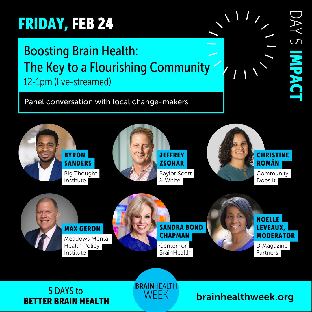 UNTDallas's tweet photo. We are proud partners in #BrainHealthWeek – will you participate with us?
Follow us on social media and explore online resources at https://t.co/O2ITBplmnK. https://t.co/Z3sWEqfS4I