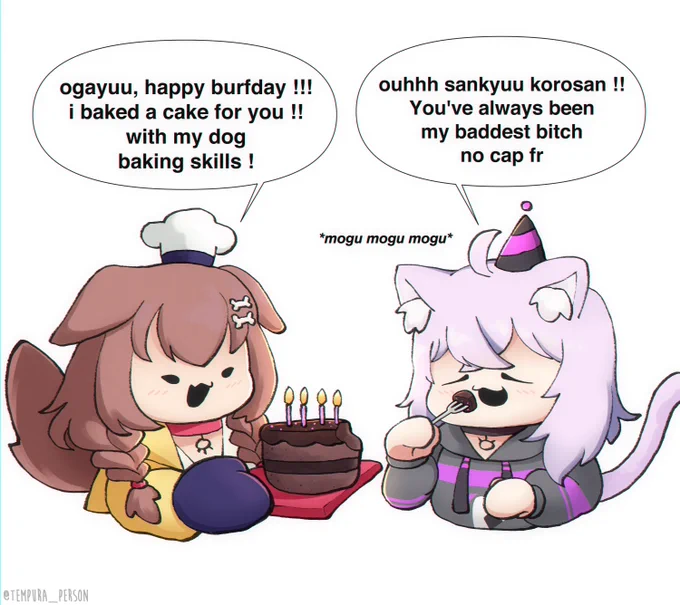 happy birthday, ogayu!!
#できたてころね  #絵かゆ 