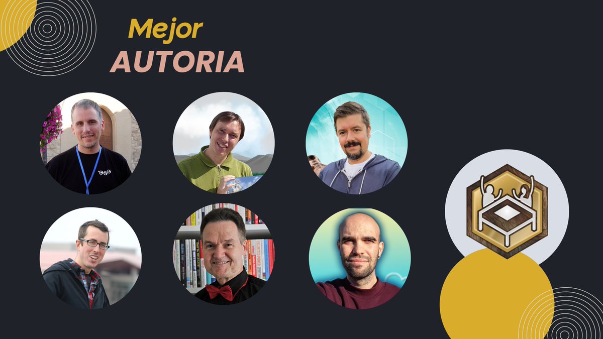TabulaPremios's tweet photo. Los Premios Tabula se complacen en anunciar las nominaciones en la categoría Mejor Autoría.-

➡️Ferran Renalias 
➡️Alexander Pfister 
➡️Mathias Wigge 
➡️Isaac Childres
➡️Reiner Knizia 
➡️German Millan https://t.co/Uaxvzf6zVu