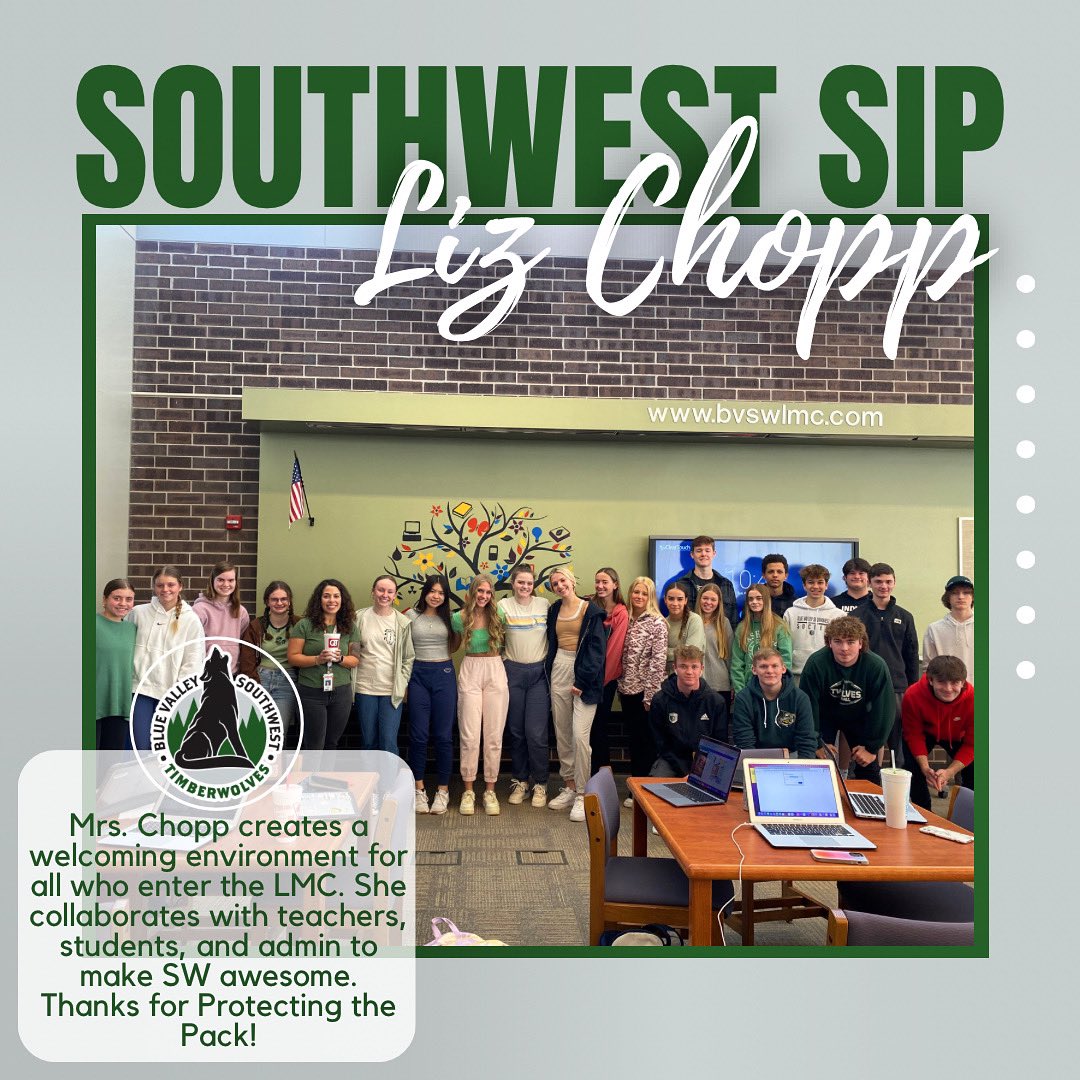 This Week’s Southwest Sip Award goes to Mrs. Chopp
Thanks for Protecting the Pack!
