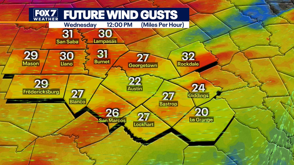 zackshieldsFOX7's tweet photo. It's going to be a windy day! #FOX7Austin #GoodDayAustin #atxwx #txwx #windy #highfiredanger https://t.co/6Qlv6MTSu6
