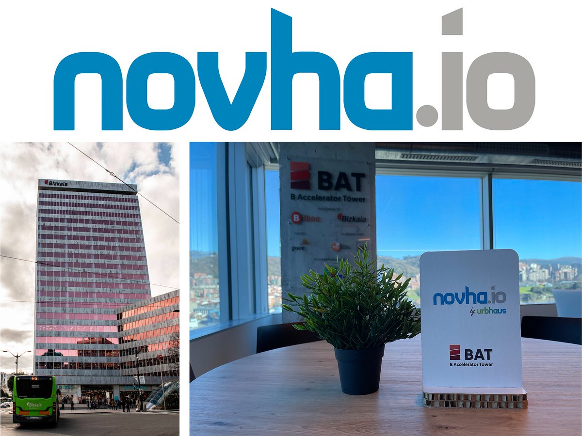 novha.io es la marca de <a href="/urbhaus/">URBHAUS</a> que pretende maximizar los beneficios de la innovación en el mundo de la construcción.
Y por ello estamos en <a href="/BAT_Tower/">BAT | B Accelerator Tower</a>, el ecosistema de #emprendimiento e #innovación más importante de Euskadi 
#digitalización #industrialización