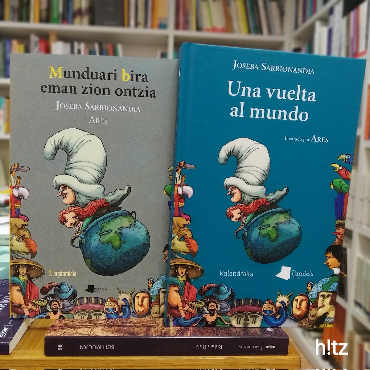 hitzliburudenda's tweet photo. Joseba Sarrionandia idazlearen "Munduari bira eman zion ontzia" liburua gazteleraz ailegatu jaku Durangoko #hitz liburu-dendara: "Una vuelta al mundo". Edizio biak @Pamielaetxea argitaletxeak kaleratu dauz.
---
#sarrionandia #hitzliburudenda #artekalea23 #durango #euskalherria https://t.co/iRI93LwBBS