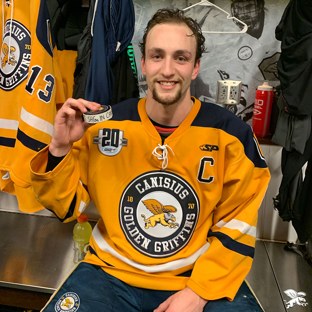 The program's all-time leader in short-handed goals: Keaton Mastrodonato.

#Griffs