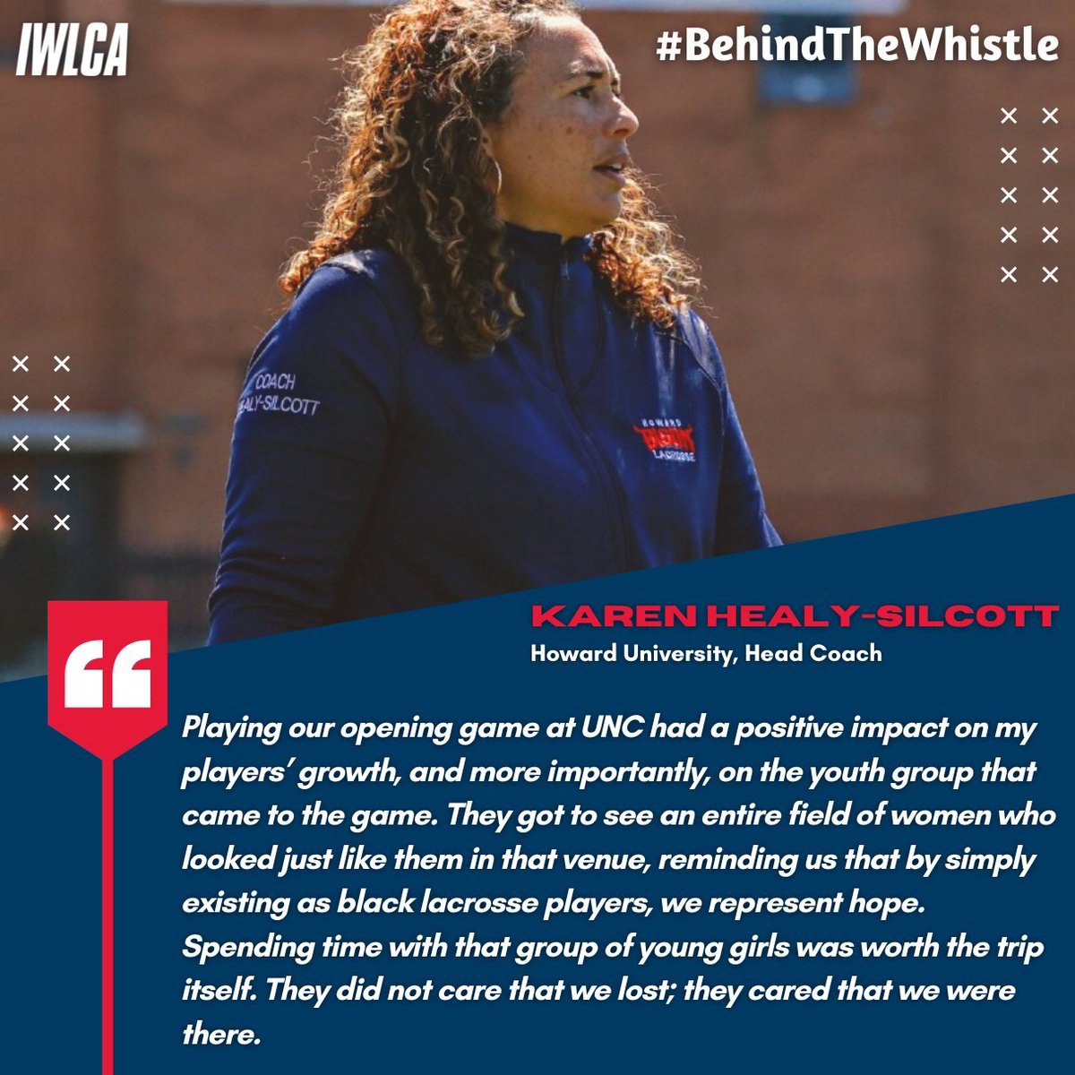 🗣️ Today's #BehindTheWhistle comes from <a href="/HUBison_WLax/">HU Women's Lacrosse</a> Karen Healy-Silcott‼️ Coach Healy-Silcott gets candid about her team's opening day experience on a national stage and shares what that moment meant for the sport of #WLAX. 

📰: "The Impact of Sport" - bit.ly/3m0lbFH