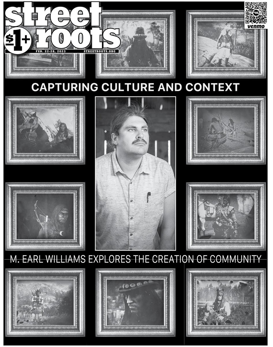 StreetRoots's tweet photo. 🗞 In the new issue of Street Roots: Artist M. Earl Williams captures culture and community, changes to SNAP benefits and more.

Find a vendor in your neighborhood: https://t.co/6uTgeXank9 https://t.co/zg7O8YR4Js