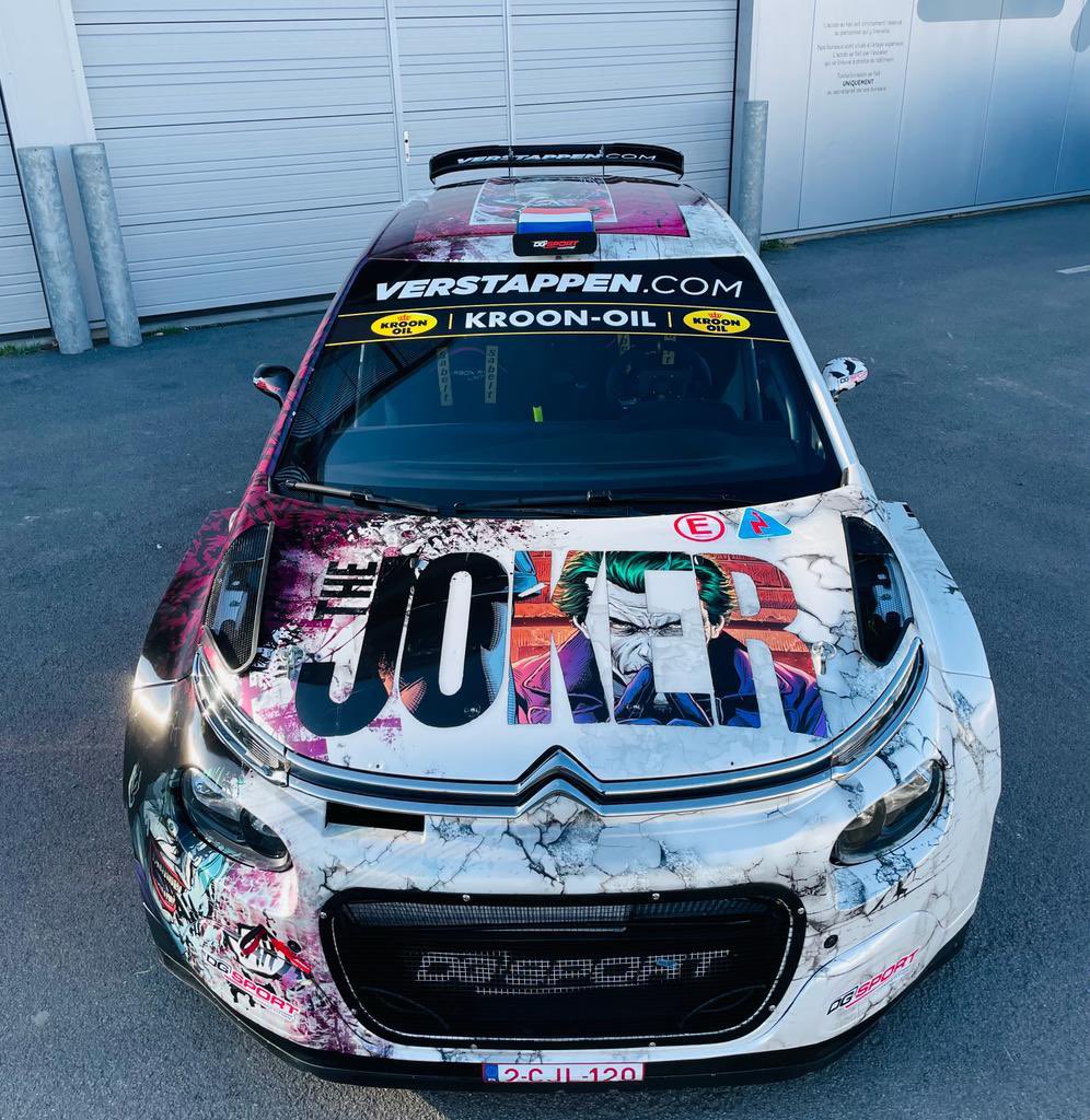 DirtFishRally's tweet image. The Joker! 🃏

@CitroenRacing has released images of the new livery on @DGSportCompet's C3 Rally2.

Are you a fan?