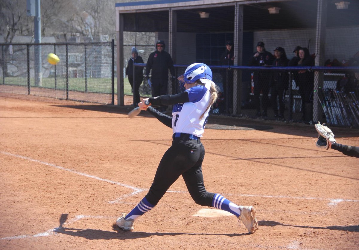 RockUSoftball's tweet photo. 4 years ago today Emily Truitt set the Division II record for number of triples hit in one game. In the 10-4 win over Northwood, she had 4 triples and 4 RBIs. Emily keeps Rockhurst on the map by still holding the record today!🤩😎 We are still so proud of you &amp; always will be!💙 https://t.co/xlfb0lCQ3P