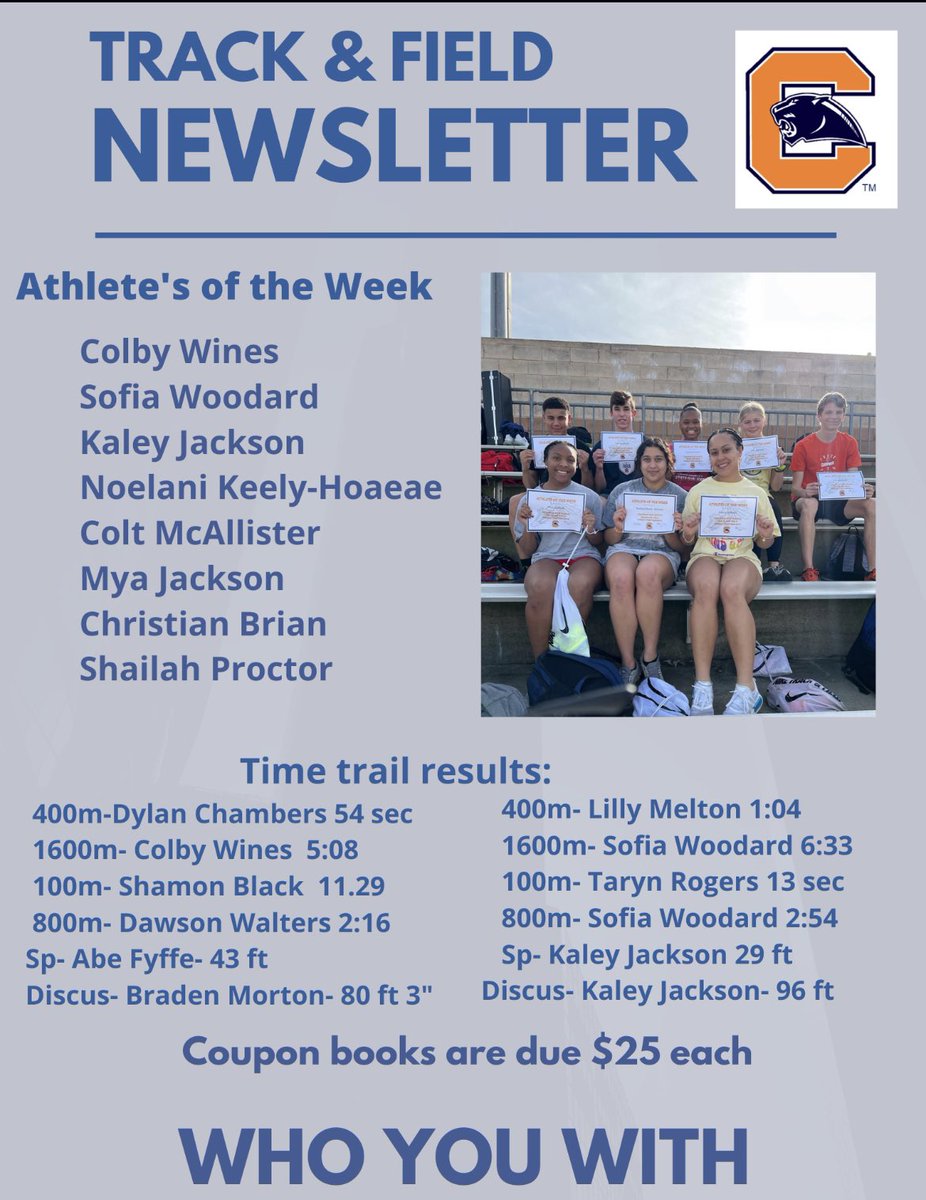 CHS Track & Field tweet media
