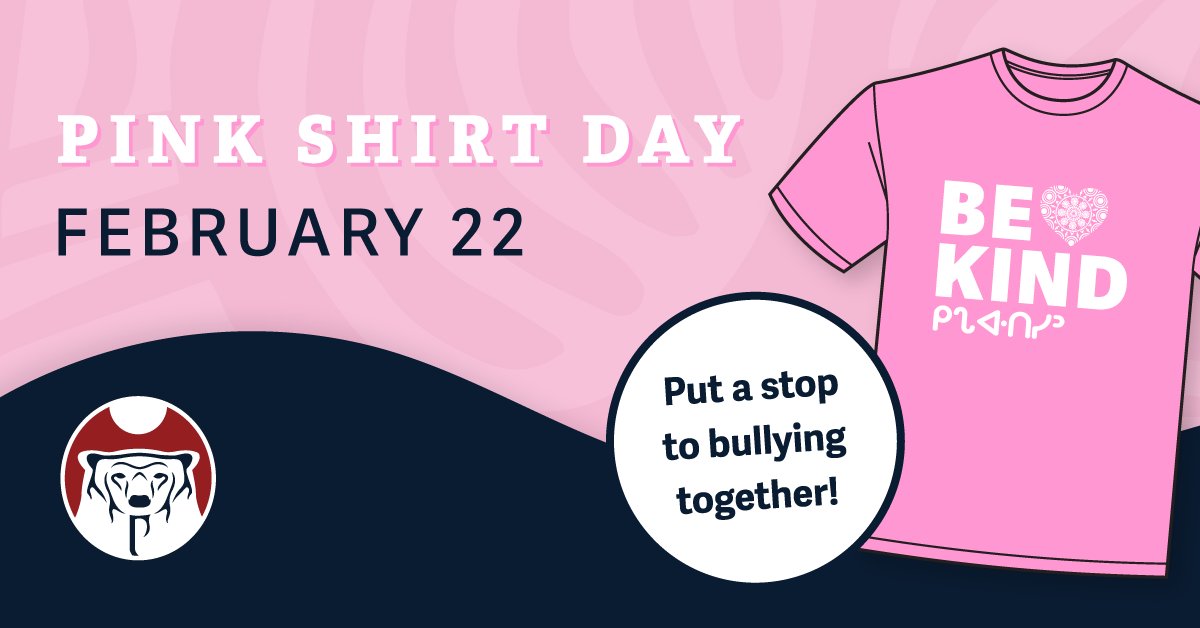 Today is Pink Shirt Day in support of anti-bullying. This initiative raises awareness &amp; encourages all people to be kind. Be kind in your words &amp; actions today &amp; everyday. Encourage each other, help each other, support each other, &amp; demonstrate kindness.