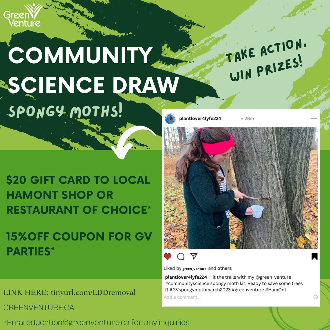 Green_Venture's tweet photo. Craving a challenge this winter? 🤔
Get outdoors and celebrate #InvasiveSpeciesAwarenessWeek with a spongy moth egg sac hunt. Take action with Hamilton’s environmentalist community against this invasive species.
#HamOntBiodiversity #SpongyMothRemoval https://t.co/p47J7cGdzc